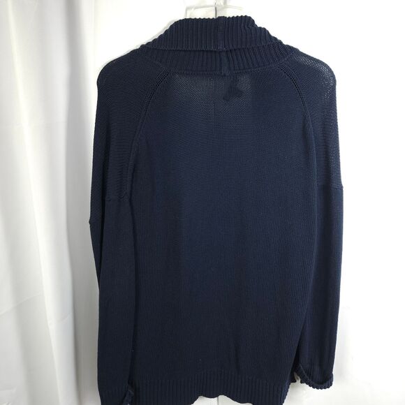 J Crew Womens Small Navy Blue Open Front Cardigan Sweater - Picture 3 of 6